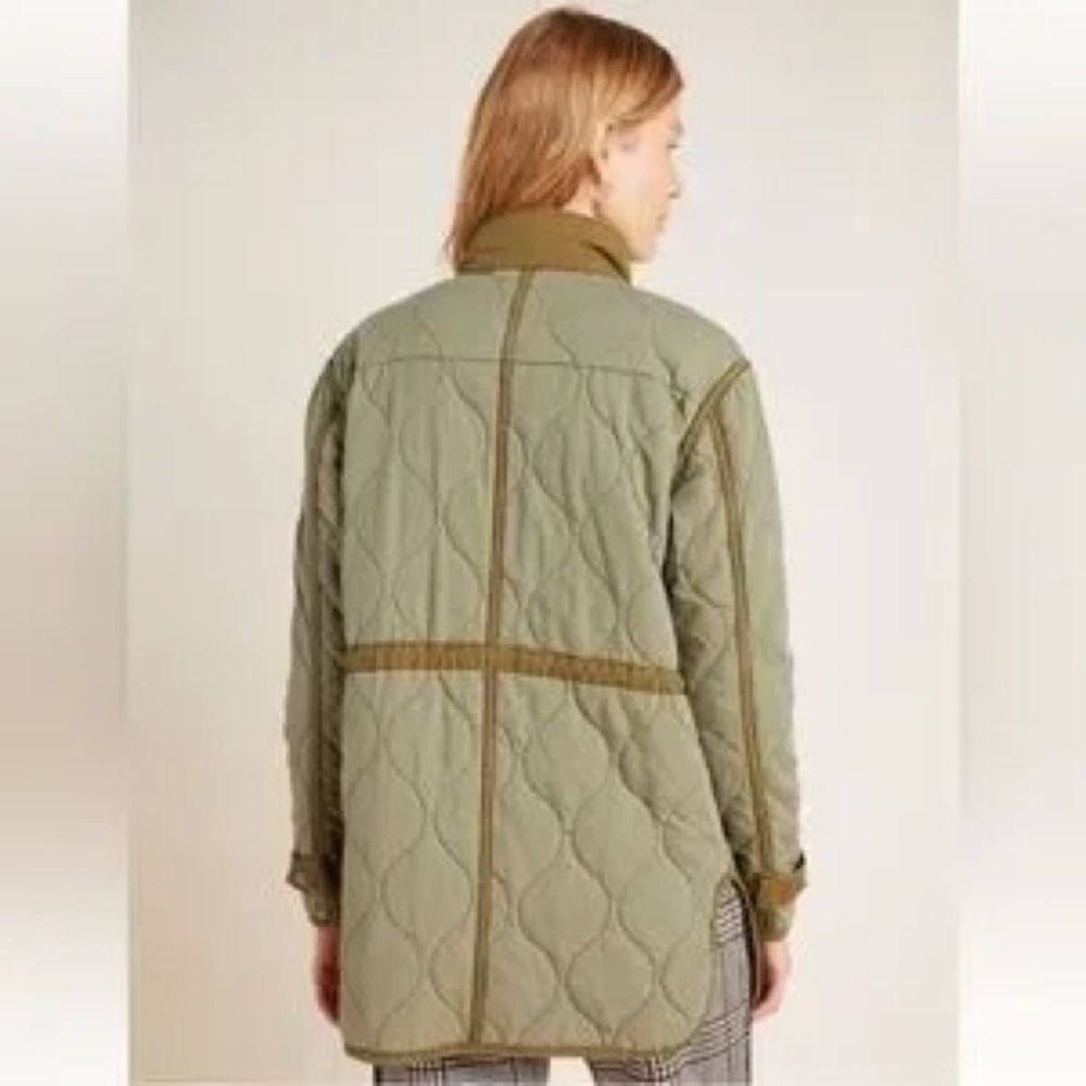 Anthropologie military quilted jacket XS - Picture 3 of 5